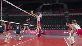 Tokyo Olympics 2020 2021 08 06 Womens Volleyball Semifinal Serbia Vs USA 1080p WEB H264-DARKSPORT EZTV